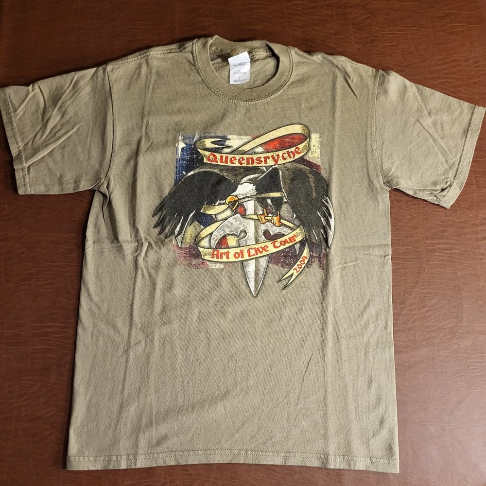 Vintage Queensryche "Art of Live" World Tour 2004 Double Sided Concert T Shirt M